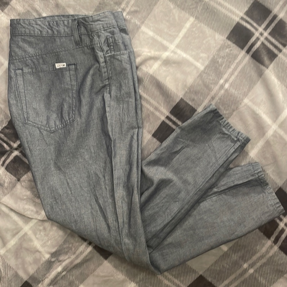 Womans Joe’s Jeans Size 32 (fits like 12) Cotton/Linen Slim Fit Faint Baby Blue